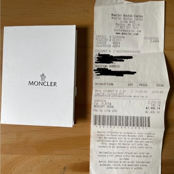 Moncler Maya Corduroy Jacket Men Size Medium (2) - Picture 7 of 8